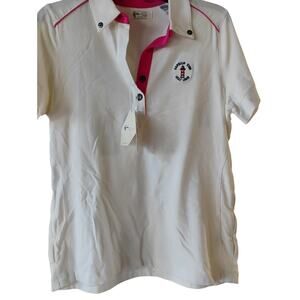 M harbor Town golf Links quarter button down fitness shirt women's